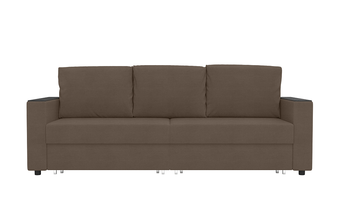 Гермес / Диван - кровать 3-х мест велюр коричневый